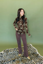 Load image into Gallery viewer, Mesh Velvet Mock Neck Top
