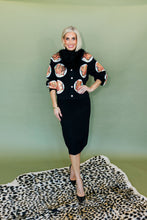 Load image into Gallery viewer, Queen of Sparkles  Turkey on Plates Feather Neck Button Up Cardigan
