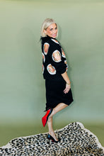 Load image into Gallery viewer, Queen of Sparkles  Turkey on Plates Feather Neck Button Up Cardigan
