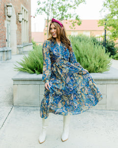 Golden Hour Paisley Dress