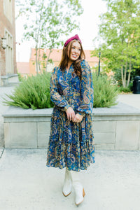 Golden Hour Paisley Dress