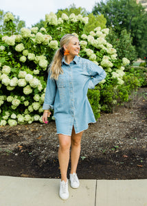 Rhinestone Denim Game day Dress