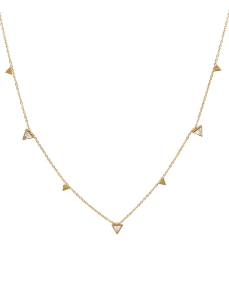 Farrah B Going Strong Triangle Necklace