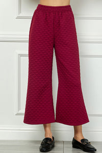 Honeycomb Maroon Pants