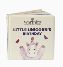 Load image into Gallery viewer, Warmies- Little Unicorn Birthday Book
