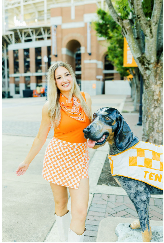Smokey Style Checkerboard Skort