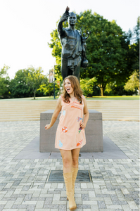 Licensed Tennessee Mini Icon Gingham Collar Dress