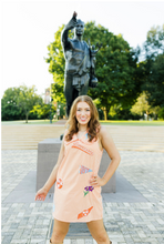 Load image into Gallery viewer, Licensed Tennessee Mini Icon Gingham Collar Dress
