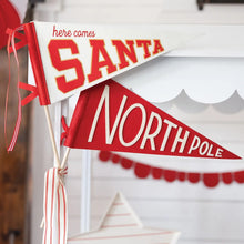 Load image into Gallery viewer, Santa Felt Pennant Flag
