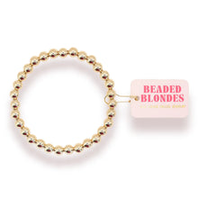 Load image into Gallery viewer, 6mm Gold Beaded Blonde Bracelet
