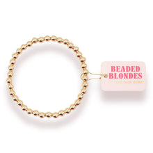 Load image into Gallery viewer, 5mm Gold Beaded Blonde Bracelet
