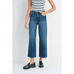 Slim Palazzo w/ Scissor Cut Jeans