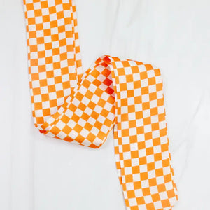 Serafina Scarf Orange Check