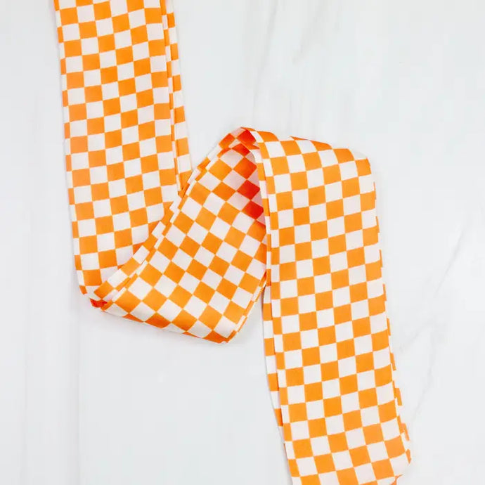 Serafina Scarf Orange Check