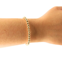 Load image into Gallery viewer, 5mm Gold Beaded Blonde Bracelet
