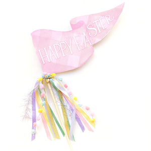 Happy Easter Gingham Party Pennant