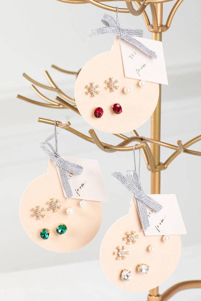 Holiday Ornament Trio Earrings