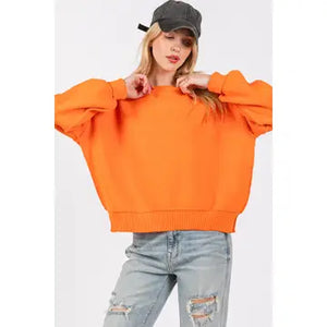 Solid Round Neck Sweater