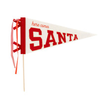 Load image into Gallery viewer, Santa Felt Pennant Flag
