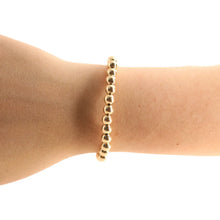 Load image into Gallery viewer, 6mm Gold Beaded Blonde Bracelet
