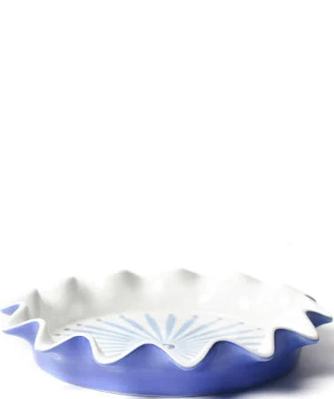 Blue Ruffle 8” Pie Dish - Coton Colors