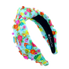 Load image into Gallery viewer, Brianna Cannon Tropics Floral Headband w/ Crystals
