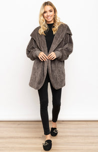 Soft and Cozy Sherpa Open Front Jacket