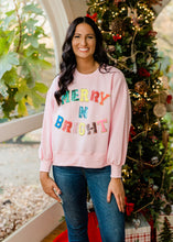 Load image into Gallery viewer, Merry N Bright Pop of Color Pullover
