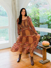 Load image into Gallery viewer, Thinking Thanksgiving Maxi Dress
