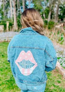 Pink Lips Tennessee Jean Jacket