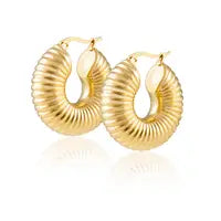 Robyn Tube Hoops Gold