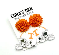 Tennessee Helmet Earrings